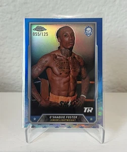 2024 Topps Chrome Boxing - O’Shaquie Foster Rookie Card Blue Refractor /125! - Picture 1 of 2