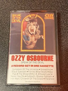  Ozzy Osbourne Speak of the Devil Cassette Tape  xT2 38350 - Picture 1 of 4