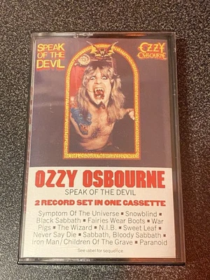  Ozzy Osbourne Speak of the Devil Cassette Tape  xT2 38350 - Image 1 of 4