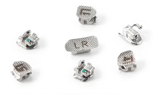 Nuevos soportes autoligables de metal con instrumento de herramientas plateadas móviles bucales - Imagen 1 de 11