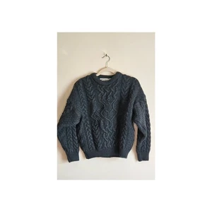 Wunderschöner Arancrafts Ireland grüner Woll Fischer Pullover Gr. M - Bild 1 von 5