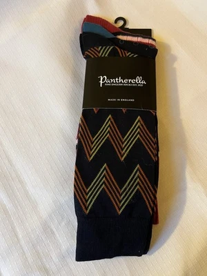 Pantherella Men's Socks 3 Pack Assorted Colour And Patterns UK 7.5-9.5 - Image 1 of 4