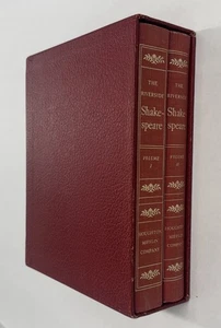 Riverside Shakespeare 2 Volume Set Houghton Mifflin (1974) with Slipcase - Picture 1 of 8