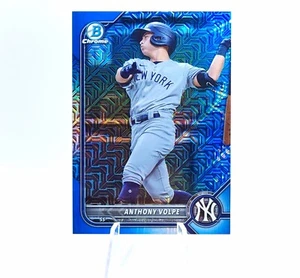 Anthony Volpe /150 SP 2022 Bowman Chrome Prospect Blue Refractor Yankees - Bild 1 von 12