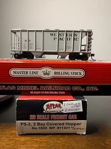 ATLAS #1820 Western Pacific PS-2 Covered Hopper Car #11301 H.O. 1:87 - Picture 1 of 1