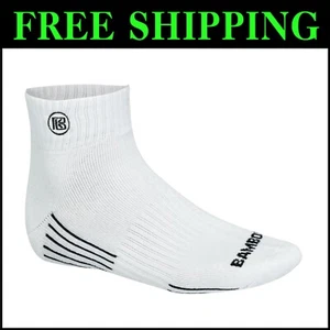 Quarter High Bamboo Socks for Men - Breathable & Odor Eliminating Performance - Picture 1 of 3