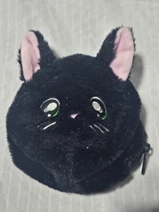 Na! Na! Na! Surprise Tuesday Meow Clip On Black Cat Zipper Coin Purse - Picture 1 of 6