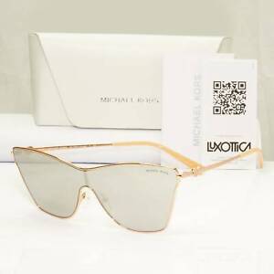 Michael Kors Womens Shield Mirror Gold Silver Sunglasses MK 1063 Larissa 11086G