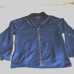 Pebble Beach Jacket Men LARGE Jacket Blue Full Zip side pockets - Picture 1 of 5