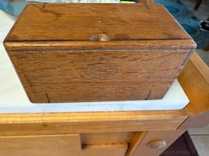 Antique Wooden Singer Sewing Machine Accessory Puzzle Box Roll-Out Patent 1889 - Picture 1 of 7