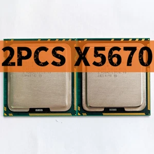 2PCS Intel Xeon X5670 SLBV7 2.93GHz 6 Cores 95W LGA1366 CPU Processor - Picture 1 of 3