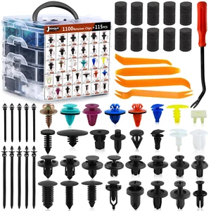 Car Push Retainer Clips Plastic Rivets 1215PCS Automotive Plastic Clips Matel Sc - Picture 1 of 12