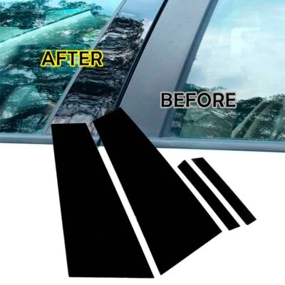 Para Mercedes Benz CLS C219 2006-2011 4 piezas postes de pilar de ventana cubierta moldura de puerta Foto 1 de 4