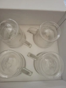 BTaT- Coffee Mug Coffee Glass Large Set of 4 16oz 500ml Double Wall Glass Cof... - Picture 1 of 3