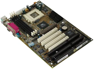 CHAINTECH K6xv3 + C / 512K 597AT/598AT Prise 7 3x Sdram 4x PCI 3x Isa AGP - Photo 1/2