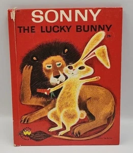 Vtg SONNY THE LUCKY BUNNY ~ Marcia Martin / Seiden ~ 1952 Wonder Book HC Good - Picture 1 of 5