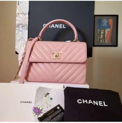 Chanel Trendy Pink Lambskin Gold Hard Ware Small Bag  - Image 1 of 4