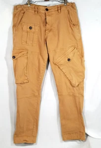 Jordan Craig Xavier Cargo Pocket Army Pants OG Tapered Leg Tan Brown 38 32 VGC - Picture 1 of 18
