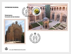 spain 2025 espagne Convent San Esteban Salamanca façade church chapel ms1v FDC - Picture 1 of 1
