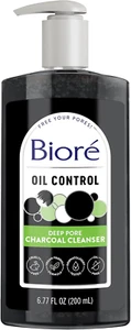 Biore Deep Pore Charcoal Daily Face Wash with Deep Pore Cleansing for Dirt and M - Picture 1 of 12