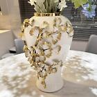 Elegant Ceramic Vase White Floral Display Tea Holder for Home Decor