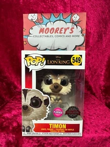 Disney The Lion King Timon Funko Pop Vinyl 549 Flocked Special Edition - Picture 1 of 7