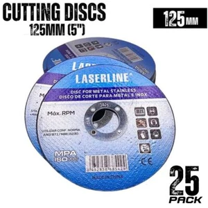 (25 PACK) 125mm cutting disc for metal/stainless steel 5" - pack of 25 - Picture 1 of 2