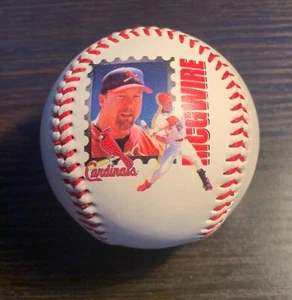 Mark McGwire St Louis Cardinals Fotoball - 1999 Season Highlights 65 HR 147 RBI - Picture 1 of 3