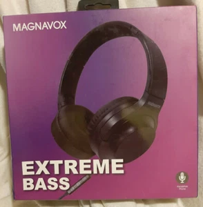 MAGNAVOX Foldable Extreme Bass Headphones - Black MHP5031m-Black New in Box - Picture 1 of 3