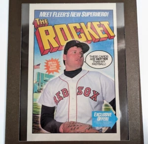 AL Cy Young 1991 The Rocket Red Sox Fleer Werbung gerahmt Sport Kunst Display Baseball - Bild 1 von 7