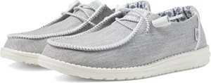 Hey Dude Women's Boho Stitch Slip On Casual Shoe White Melange Size 9 - Picture 1 of 10