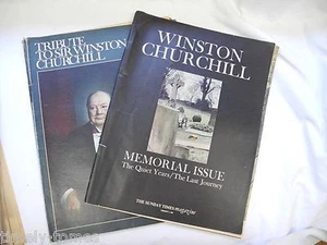 Winston Churchill - Sunday Time Memorial Supplement 1965 - Imagen 1 de 1