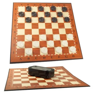 Dame Spiel Damespiel + Spielbrett Reisespiel Damesteine Familienspiel Шашки - Bild 1 von 1