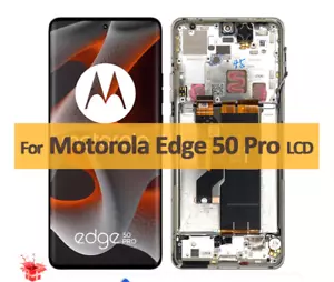 LCD Display Touch Screen Digitizer Replacement + Frame For Motorola Edge 50 Pro - Picture 1 of 2