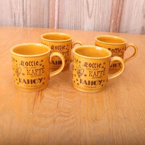 4 Vintage Coffee In Many Languages Coffee Mugs Tea Cups Collectible - Picture 1 of 6