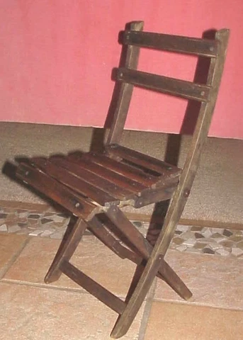 ADORABLE! ANTIQUE CHILD'S FOLDING SLATTED WOODEN PATIO OUTDOOR LAWN CHAIR Cover