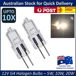 12V G4 HALOGEN BULBS - 5W 10W 20W Warm Light Globe - JC Bi-Pin - 2 6 10 Pcs Lots - Picture 1 of 3