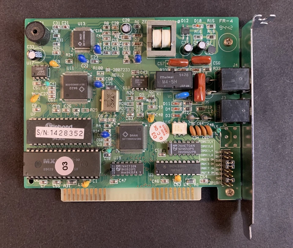 Vintage 1414VQH-S 83668999 ISA Modem Card - Image 1 of 3