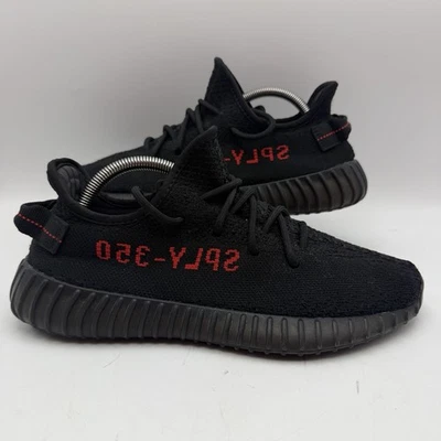 Adidas Yeezy Boost 350 V2 Schwarz Rot Sneaker Größe UK 7,5 US 8 EU 41 1/3 - CP9652 - Bild 1 von 4