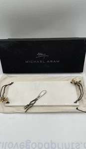 Michael Aram Butterfly Ginkgo Marble Cheese Board Tray with Spreader - Picture 1 of 6