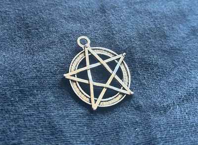 Modern Wealth Alchemy Advanced Magic Handmade Silver Pentacle Money Cash Success - Image 1 of 3