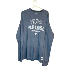 Under Armour Iron Paradise T-Shirt Uomo Manica Lunga Grigio Taglia Large - Foto 1 di 4
