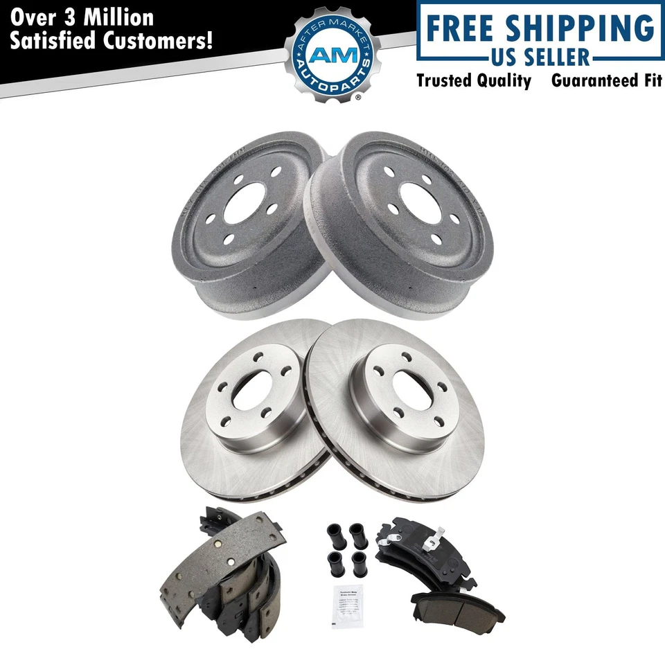 Kit de pastillas de freno delanteras y traseras y rotor para Buick Chevrolet Oldsmobile Pontiac Foto 1 de 4