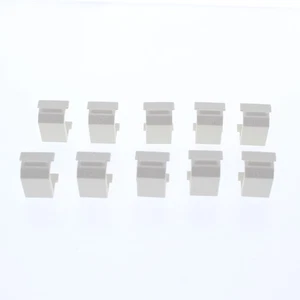 Hubbell SFBLA10 Light Almond Snap-In Fit Blank Filler Plate Inserts 10-Pack - Picture 1 of 5