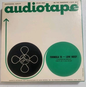 Cinta de audio vintage cinta magnética en blanco 1200 pies 1 1/2 mil Mylar carrete a carrete - Imagen 1 de 5