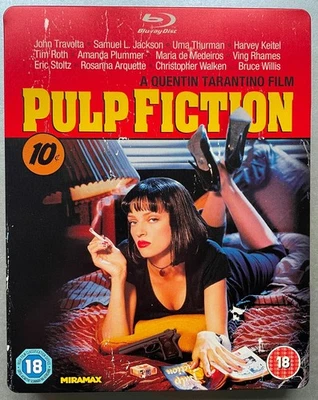 PULP FICTION - BLU-RAY STEELBOOK WITH FOUR PHOTO CARDS - LIKE NEW - Image 1 of 4