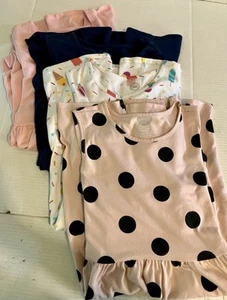 Lot Of 4 Girls Dresses Size XXL/18 Wonder Nation Skater Dresses With Pockets - Picture 1 of 15