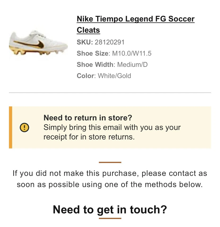 Nike Tiempo Legend RGN FG SE Ronaldinho Toque de Oro IF4388-100 Talla 10 Preventa Foto 1 de 1