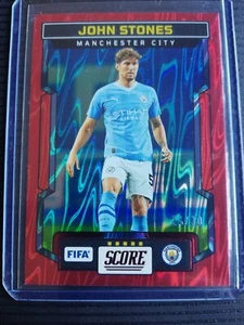 2023-24 Panini Score FIFA John Stones /30 RC Red Swirl Manchester City 2024 - Bild 1 von 3
