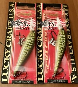 2 Lucky Craft Pointer 78DD SP Minnow Jerkbait Lures GHOST NORTHERN PIKE